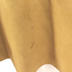 vintage dandi modes suede leather yellow belted cape