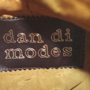 vintage dandi modes suede leather yellow belted cape
