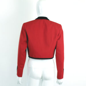 vintage red matador tassel waist jacket