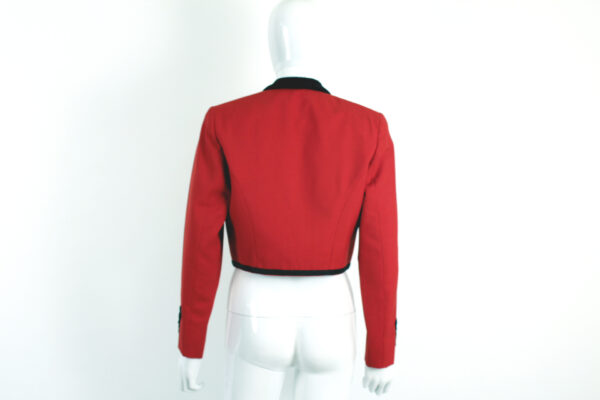 vintage red matador tassel waist jacket