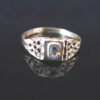 vintage yellow gold initial C vintage ring