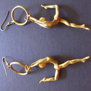 body shape earrings acrobatic style