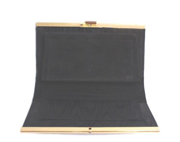 max factor black clutch evening purse bag