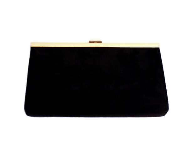 max factor black clutch evening purse bag