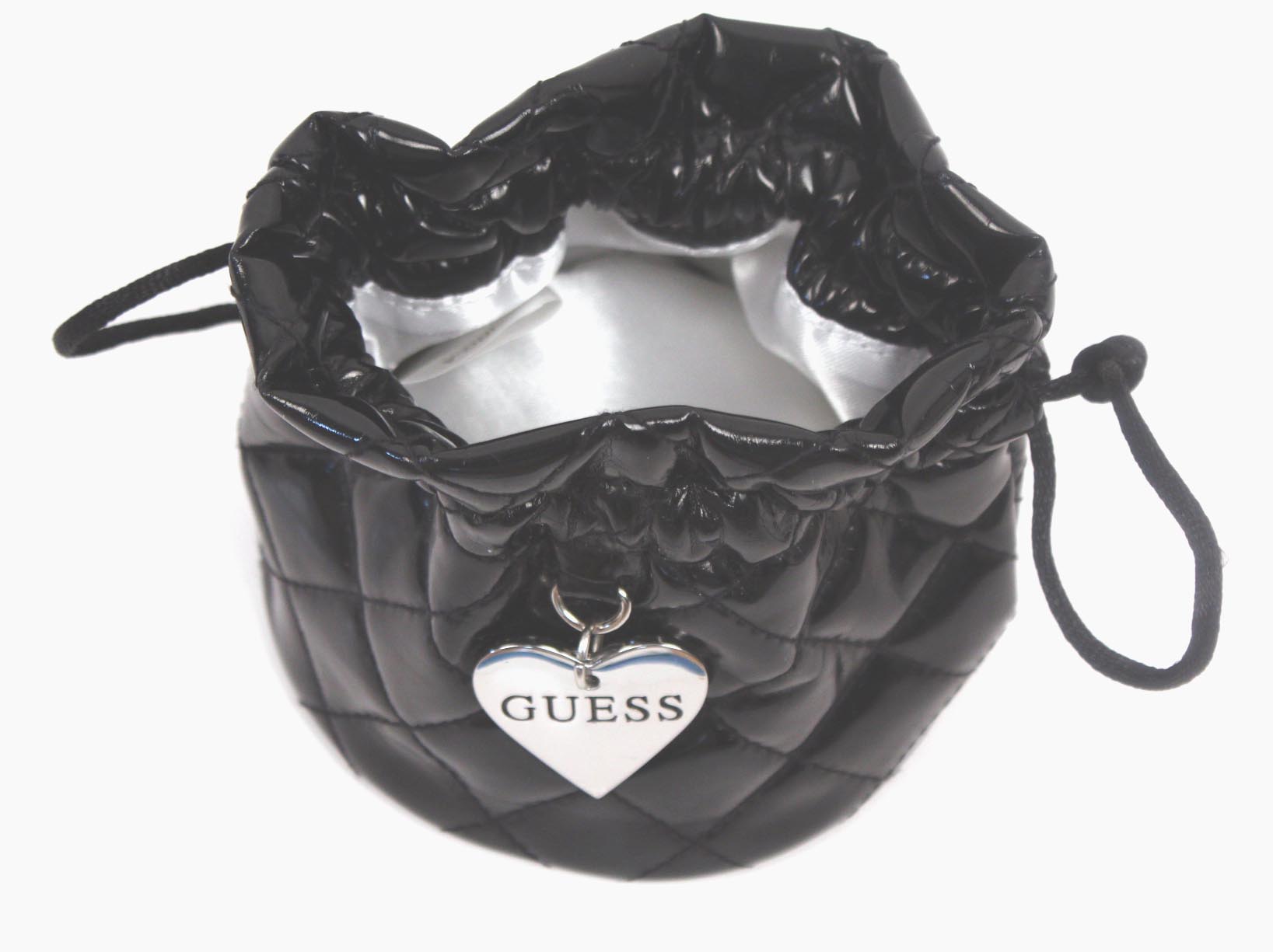 GUESS Vikky faux-leather convertible bag cosmetic pouch / purse BLACK -  AbuMaizar Dental Roots Clinic