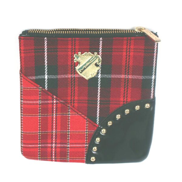 Mac plaid make up clutch bag