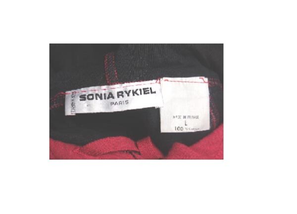 vintage Sonia Rykiel red quilted hooded jacket made in France