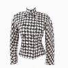 Calvin Klein double breasted houndstooth vintage jacket