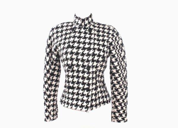 Calvin Klein double breasted houndstooth vintage jacket