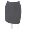 Donna Karen Essentials black wool mini skirt