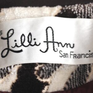 Lilli Ann multi color tapestry winter vintage coat