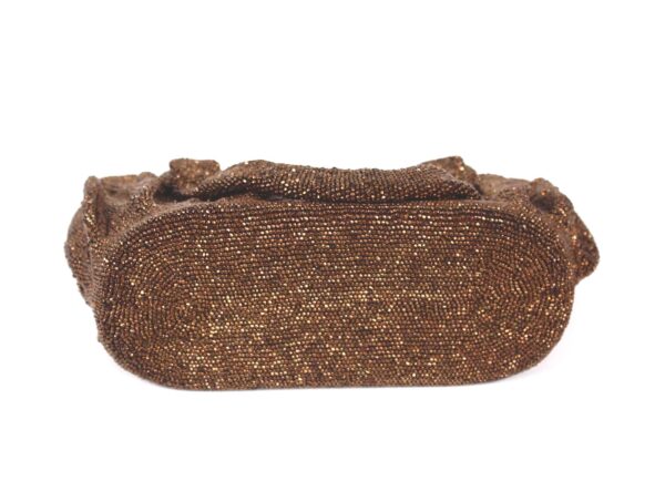 40s bronze beaded vintage cocktail evening bag purse