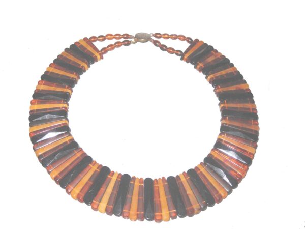 vintage cleopatra plastic collar necklace