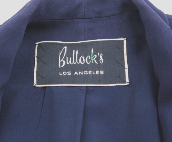 vintage 40s navy blue nipped waist jacket