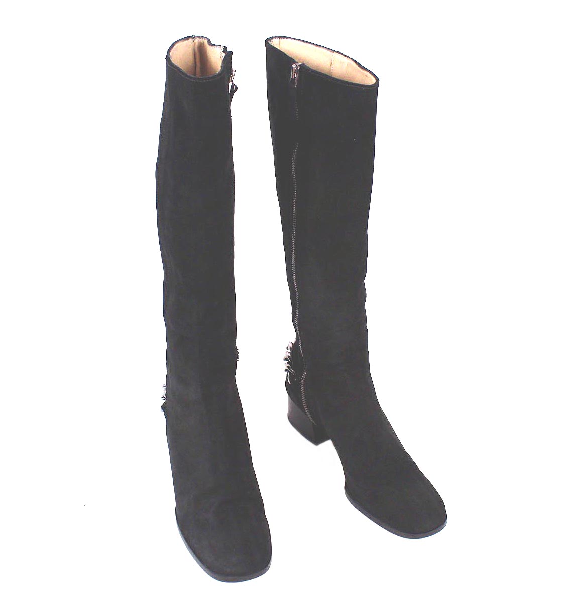 michael kors black heel boots