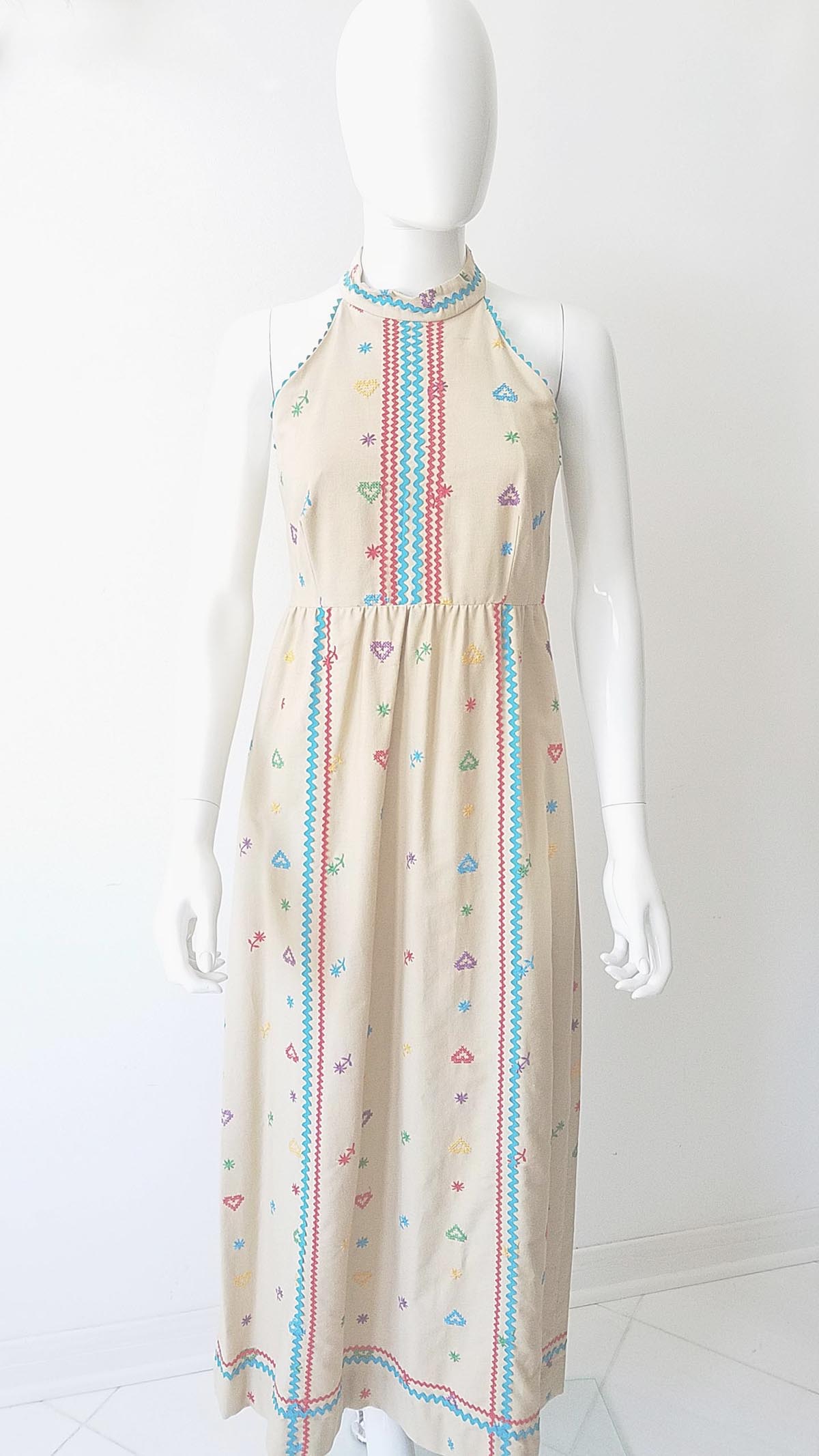 70's maxi dress