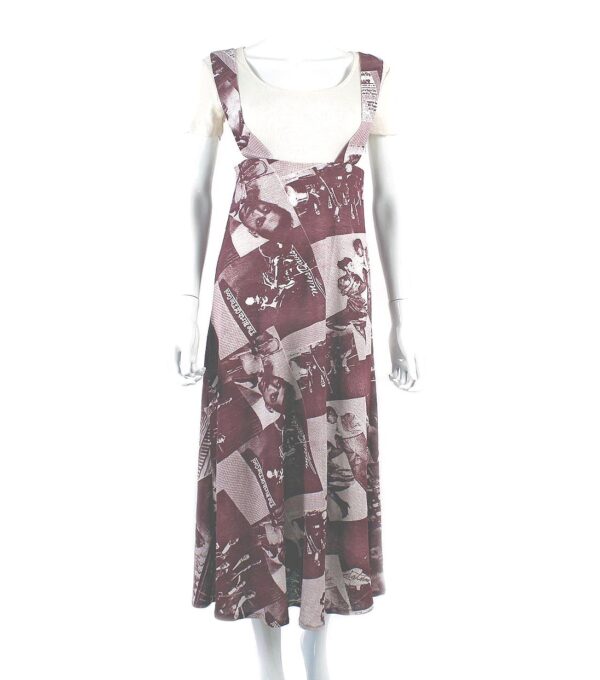 Africian American jazz musician print dress