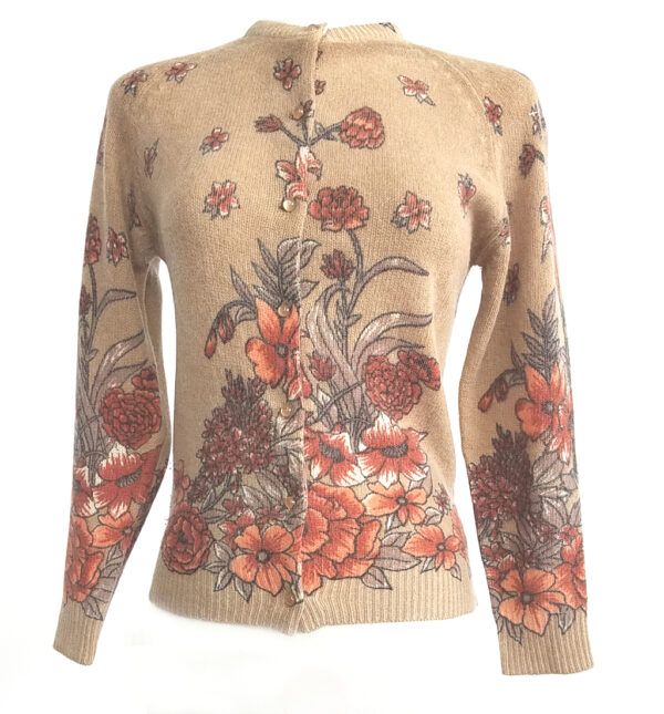 rare mitsukoshi floral cardigan vintage sweater