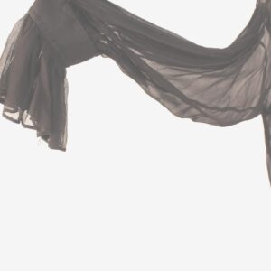 black sheer gypsy ruffled blouse