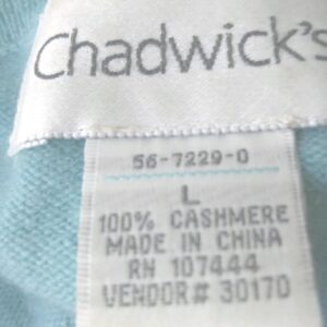 vintage chadwick's cashmere argyle crew neck sweater