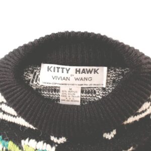 kitty hawk vivian wang pullover floral crew neck sweater