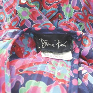 diane freis seqin smock waist vintage dress