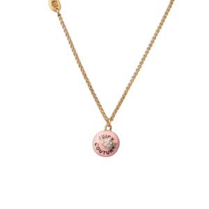 Juicy couture store pink heart necklace