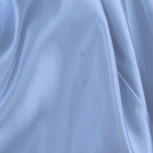 Vintage blue satin silver sequin bodice flair skirt t-strap dress