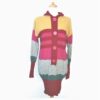 vintage benetton united colors hooded strip sweater dress