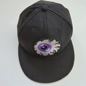 mishka new era eyeball 59 fifty black truckers hat