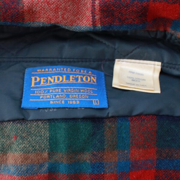 vintage pendleton plaid elbow patch wool shirt