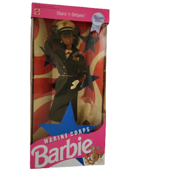 barbie marine corps African American doll nib