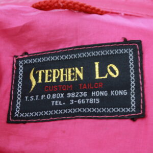 stephen lo pink leather 80s bat wing jacket