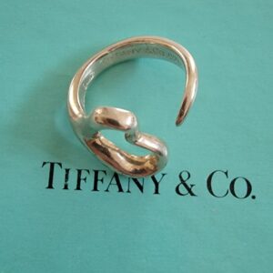 tiffany elsa peretti sterling open heart ring