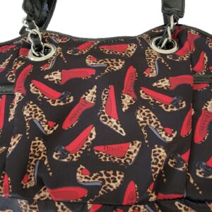 nicole miller leopard print design purse