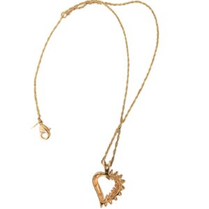 avon sp jeweled heart pendant necklace