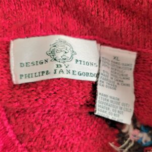 philip & jane gordon cats applique cardigan vintage sweater