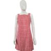 cynthia rowley red plaid 90s mini sheath dress