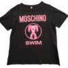 moschino swim pink flamingo black tee shirt