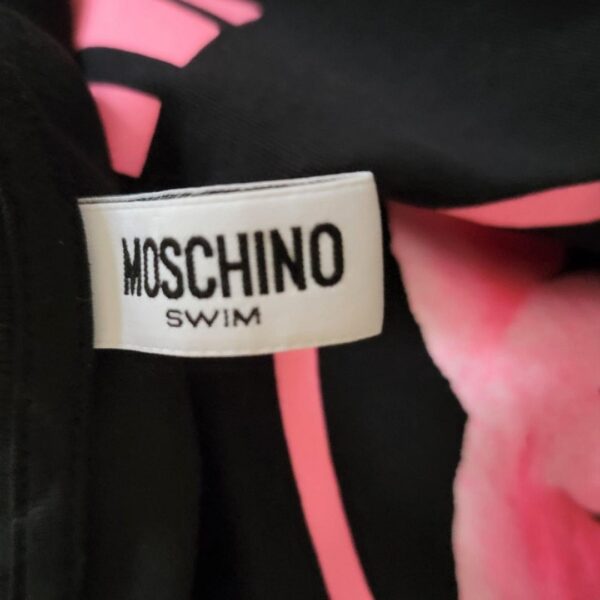 moschino swim pink flamingo black tee shirt