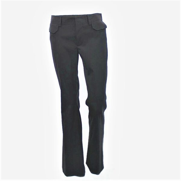 Gucci black semi flare two pocket pants