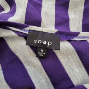 snap diagonal stripe print mini dress