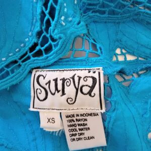 vintage surya leaves open net design top