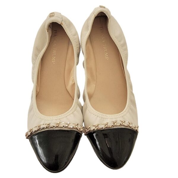 ivanka trump two tone ballet flats