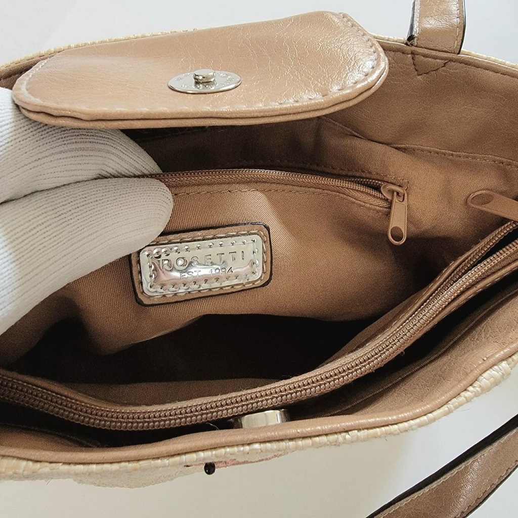 Rosetti Handbag Shoulderbag Purse Green Brown Soft Faux Leather Earthy Sale  | eBay