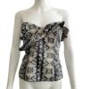 anthropologie anna sue embroidered bustier corset top