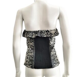 White House Black Market Cheetah Print Fitted Corset-like Top Size 6