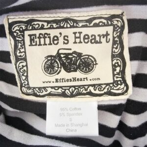 effie's heart stripe cowl neck mini long sleeve dress