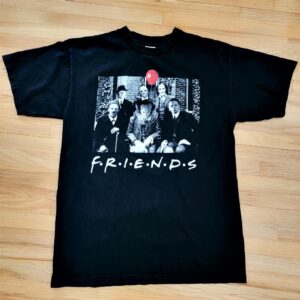 horror friends movie characters t-shirt