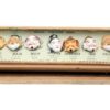 vintage porcelain toshikane japan seven gods buttons